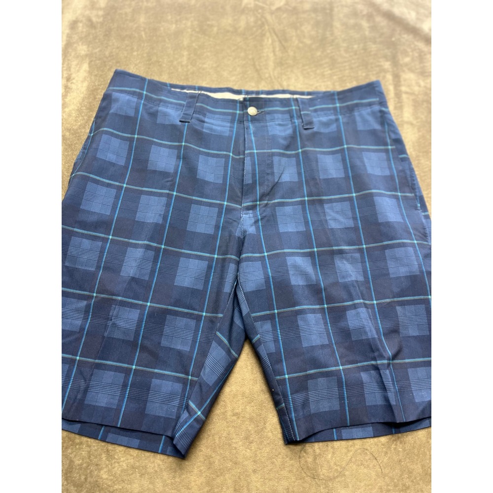 Callaway Men's Plaid Golf Shorts Navy Blue Size‎ 34